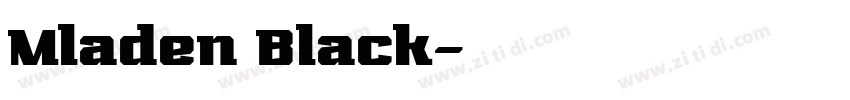 Mladen Black字体转换
